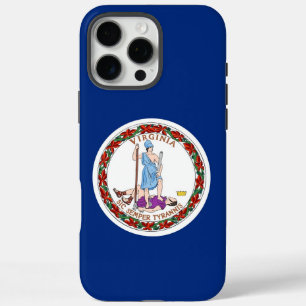 Coques iPhone 16 Pro Max Apple iPhone 16 Pro Max, drapeau de l'État de Virg