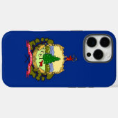 Coques Case-Mate iPhone Apple iPhone 16 Pro Max, drapeau de l'État du Verm (Verso (horizontal))