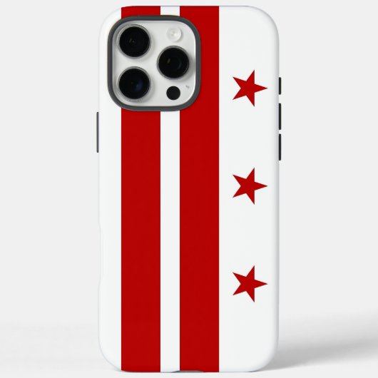 Coques Case-Mate iPhone Apple iPhone 16 Pro Max, drapeau de Washington DC (Verso)