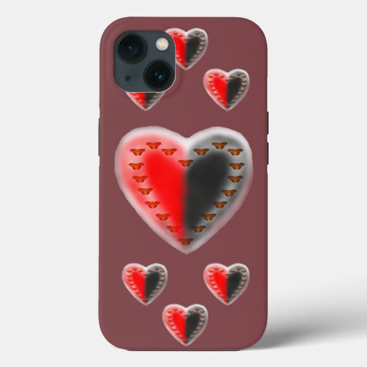 Coques Case-Mate iPhone Apple iPhone X, coeur papillon Yin Yang (Verso)