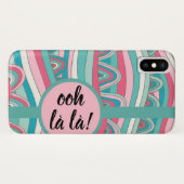 Coques Case-Mate iPhone Apple/ Samsung Oh la la ! Monogramme Gras (Dos (Horizontal))