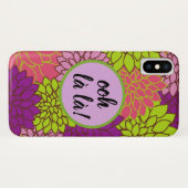 Coques Case-Mate iPhone Apple/ Samsung Ooh la la ! Monogram Floral Gras (Dos (Horizontal))