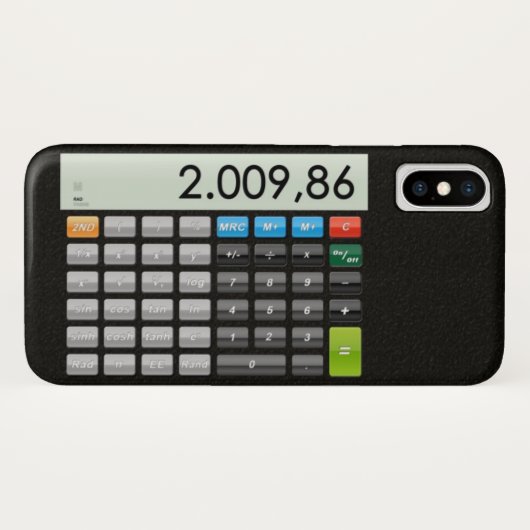 Coques Case-Mate iPhone Application de calculatrice de poche (Dos (Horizontal))