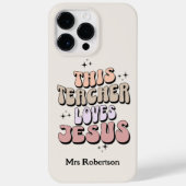 Coques Case-Mate iPhone Appréciation des enseignants de foi rétro (Verso)