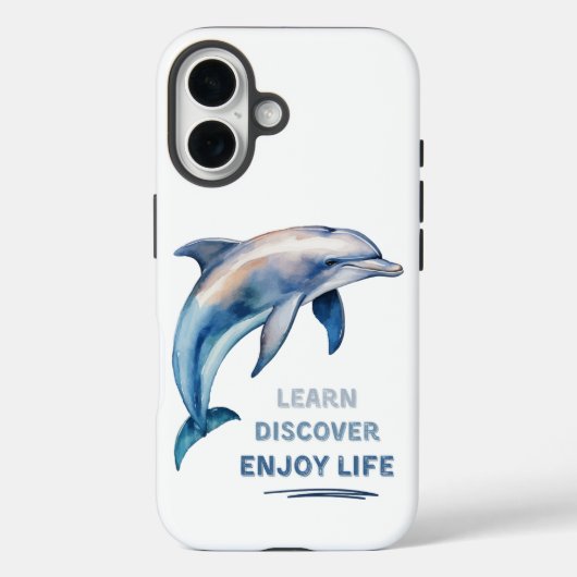 Coques Case-Mate iPhone Apprenez à découvrir Profitez de la vie iPhone 16 (Verso)