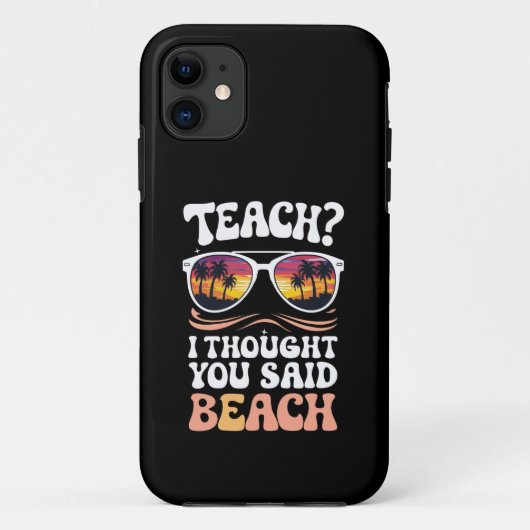 Coques Case-Mate iPhone Apprenez-Moi Que Vous Avez Dit Professeur De Plage (Dos)