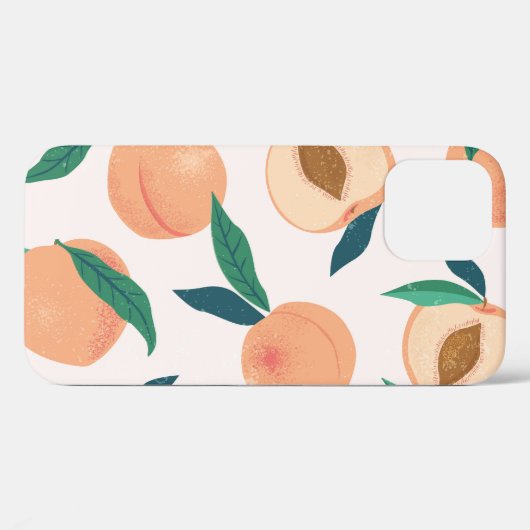 Coques Case-Mate iPhone Appricot de Pêche : Motif Tropical Sans Seamless. (Verso (horizontal))