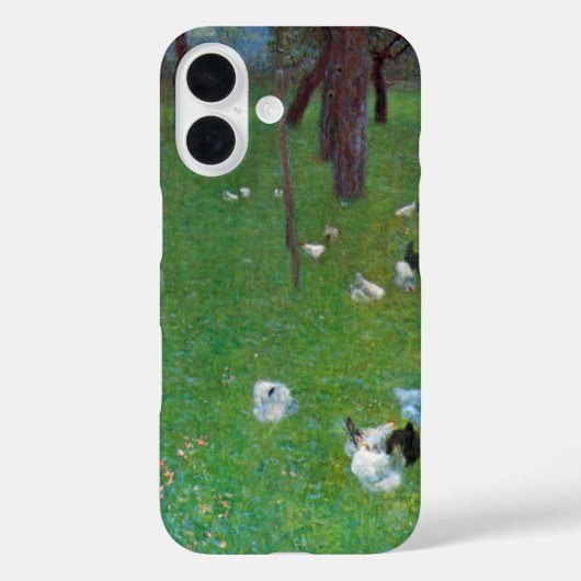 Coques Case-Mate iPhone Après la pluie, poulets de jardin par Gustav Klimt (Verso)