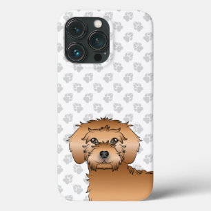 Case-Mate iPhone Case Apricot Mini Goldendoodle Cute Cartographié Tête d