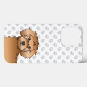 Coques Case-Mate iPhone Apricot Mini Goldendoodle Cute Cartographié Tête d (Verso (horizontal))