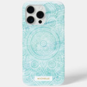 Coques Case-Mate iPhone Aqua aquarelle Mandala (Verso)