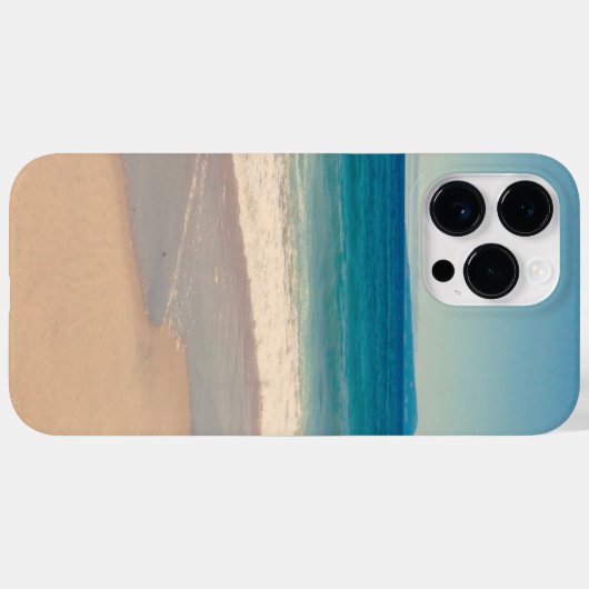 Coques Case-Mate iPhone Aqua Beach Scene (Verso (horizontal))