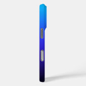 Coques Case-Mate iPhone Aqua Bleu Indigo et Ombré Noir (Verso / Droite)