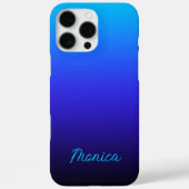 Coques Case-Mate iPhone Aqua Bleu Indigo et Ombré Noir (Verso)