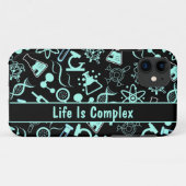 Coques Case-Mate iPhone aqua bleu moderne biochimie vie complexe (Dos (Horizontal))