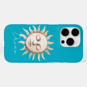 Coques Case-Mate iPhone Aqua Blue dream soleil sicilien (Verso (horizontal))