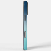 Coques Case-Mate iPhone Aqua Blue Ombre (Verso / Droite)