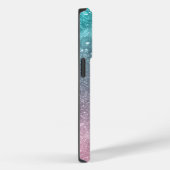 Coques Case-Mate iPhone Aqua blue Pink ombre mer galaxie abstraite (Verso / Droite)