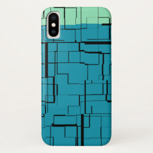 Etui iPhone Case-Mate Aqua Blue Turquoise Green Motif moderne