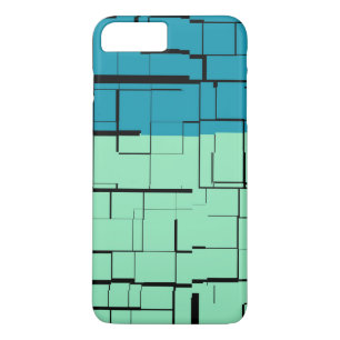 Coque Case-Mate Pour iPhone Aqua Blue Turquoise Green Motif moderne
