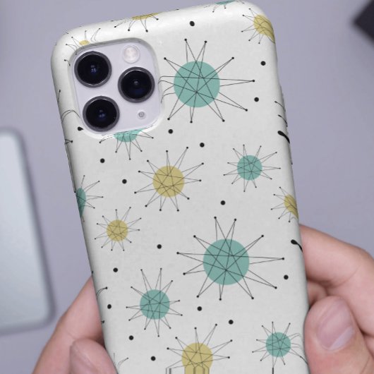 Coques Case-Mate iPhone Aqua Blue Yellow Franciscan Starburst milieu du si