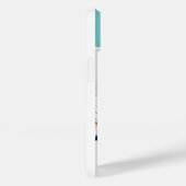 Coques Case-Mate iPhone Aqua Colorblock Photo Collage & Monogramme (Verso / Droite)