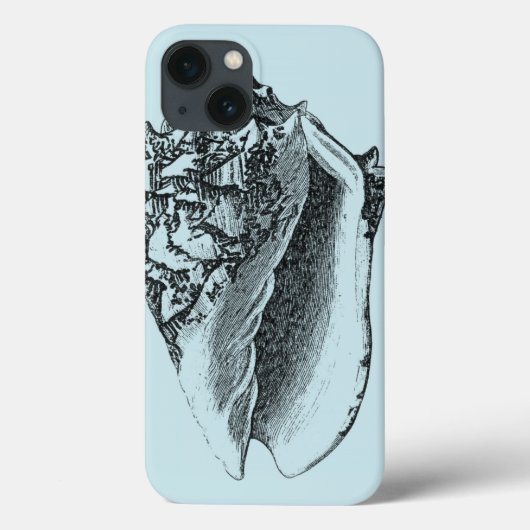 Coques Case-Mate iPhone Aqua Conch Shell (Verso)