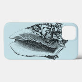 Coques Case-Mate iPhone Aqua Conch Shell (Verso (horizontal))