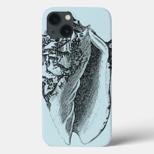 Coques Case-Mate iPhone Aqua Conch Shell (Verso)