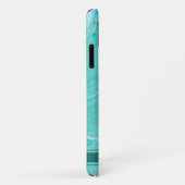 Coques Case-Mate iPhone Aqua douce, turquoise et verte (Dos/Droite)