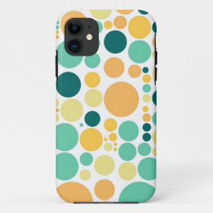 Case-Mate iPhone Case Aqua du motif de pois   jaune-orange