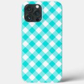 Coques Case-Mate iPhone Aqua En vichy (Verso)