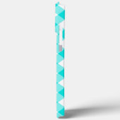 Coques Case-Mate iPhone Aqua En vichy (Verso / Gauche)