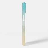 Coques Case-Mate iPhone Aqua et Gold Ombre Foil (Verso / Droite)