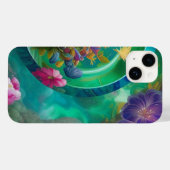 Coques Case-Mate iPhone Aqua Floral Jardin sous-marin Abstrait (Verso (horizontal))
