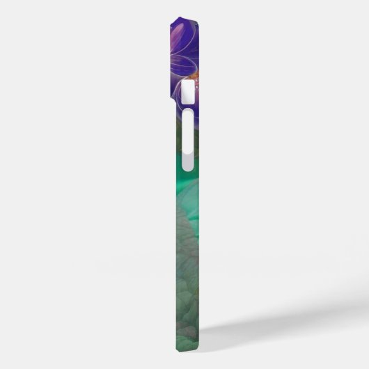 Coques Case-Mate iPhone Aqua Floral Jardin sous-marin Abstrait (Verso / Gauche)