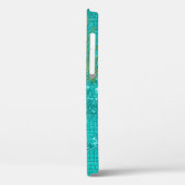 Coques Case-Mate iPhone Aqua Girly Gold Parties scintillant Peacock Featho (Verso / Gauche)