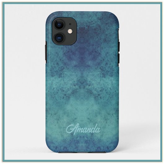 Coques Case-Mate iPhone Aqua moderne et Abstrait pourpre