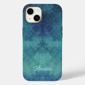 Coques Case-Mate iPhone Aqua moderne et Abstrait pourpre (Verso)