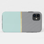 Coques Case-Mate iPhone Aqua, or et rayures (Dos (Horizontal))