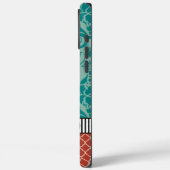 Coques Case-Mate iPhone Aqua Orange Turquoise Marocain Personnalisé iPhone (Verso / Gauche)