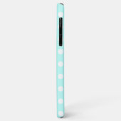 Coques Case-Mate iPhone Aqua Pastel Polka Dot (Dos/Gauche)