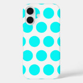 Coques Case-Mate iPhone Aqua Pois (Verso)