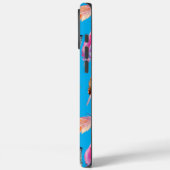 Coques Case-Mate iPhone Aqua Purple Blue Orange Feathers (Verso / Gauche)