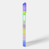 Coques Case-Mate iPhone Aqua Rose Chaud Blue Lime Green Purple Waves Strip (Verso / Droite)