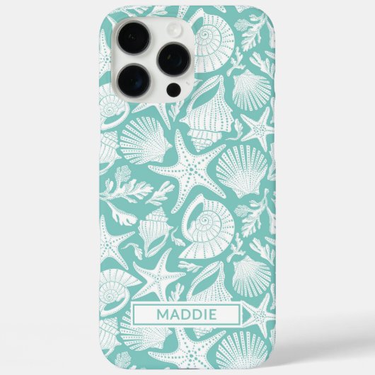 Coques Case-Mate iPhone Aqua Shells Personalized (Verso)