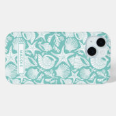 Coques Case-Mate iPhone Aqua Shells Personalized (Verso (horizontal))