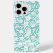 Coques Case-Mate iPhone Aqua Shells Personalized Case-Mate iPhone Case (Verso)