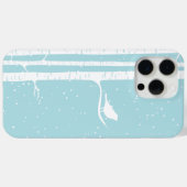 Coques Case-Mate iPhone Aqua Snowy Birch Tree (Verso (horizontal))