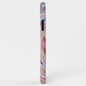 Coques Case-Mate iPhone Aqua Turquoise Blue Blush Pink Swirl Art (Dos/Droite)